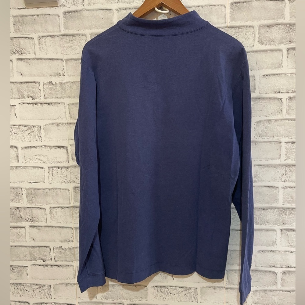 Men’s Peter Millar blue 1/4 lightweight pullover sweatshirt jacket Medium - Picture 2 of 5